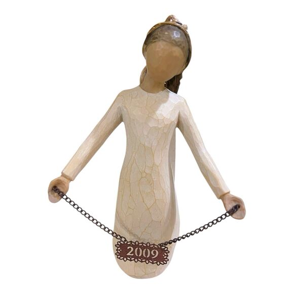 Demdaco WILLOW TREE Susan Lordi 2009 "Peace & Joy Throughout the Year" Ornament - Picture 2 of 9